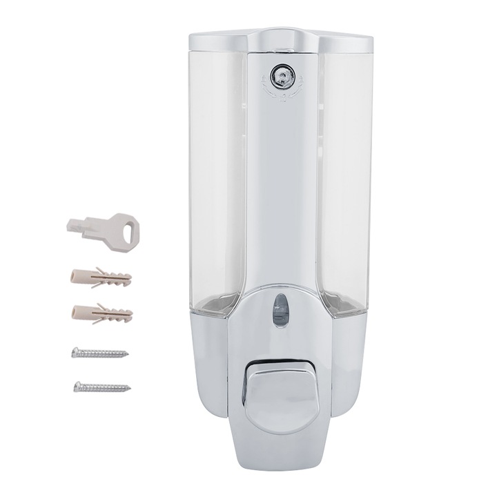 Dispenser sapun lichid QttvbTna, montare perete, capacitate 350ml