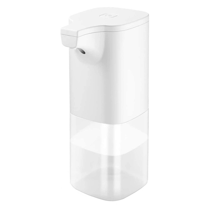 Dispenser automat sapun QttvbTna, senzor infrarosu, 350ml, alb, 19x7.3x10cm