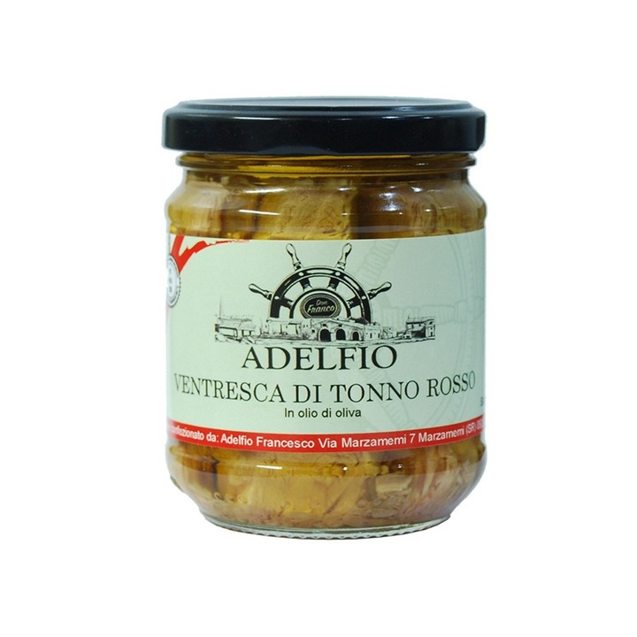 Burta de ton rosu in ulei de masline, 200 g TOP ITALIAN FOOD 2024 Gambero Rosso