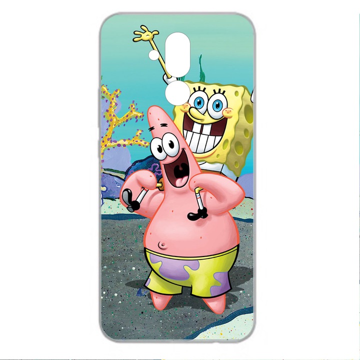 Huawei Mate 20 Lite Силиконов гел TPU Модел Спонджбоб Многоцветен капак