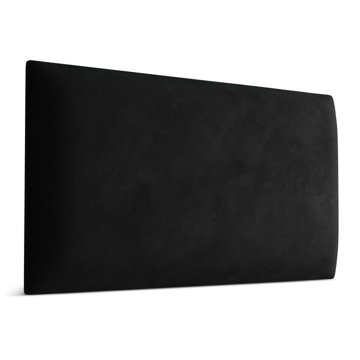 Muralo Kárpitozott 3D panel dekoratív 60 cm x 30 cm Magic Velvet, téglalap alakú, fekete