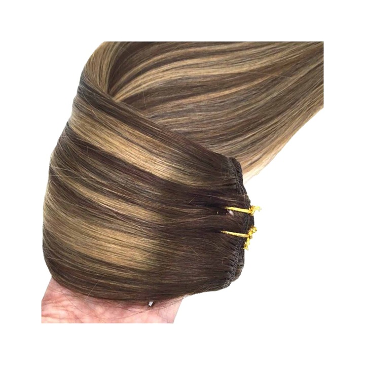 Természetes póthaj Nova Art Beauty Clip On Black Collection Twisted 8-60 40 cm