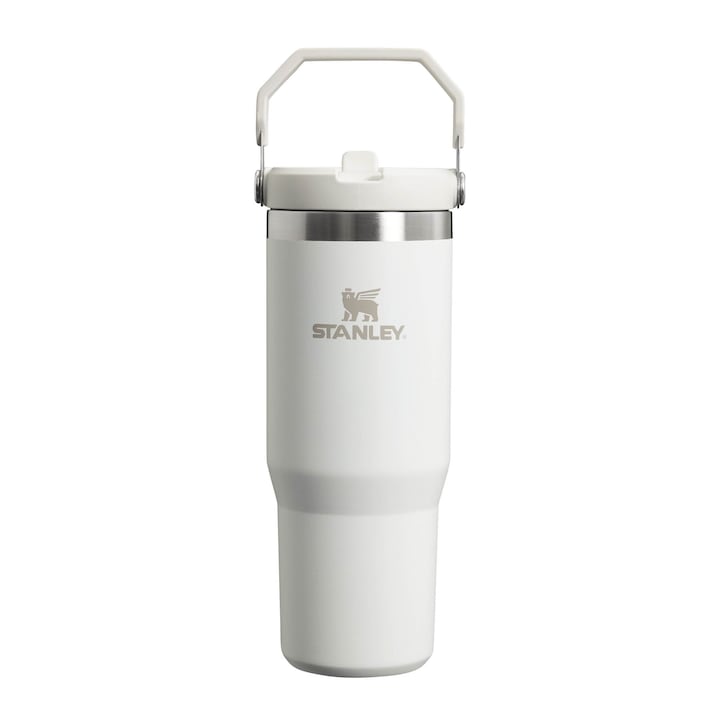 Термо Бутилка За Вода STANLEY SINCE 1913 The IceFlow Flipstraw Tumbler, 0.89л, Бяла