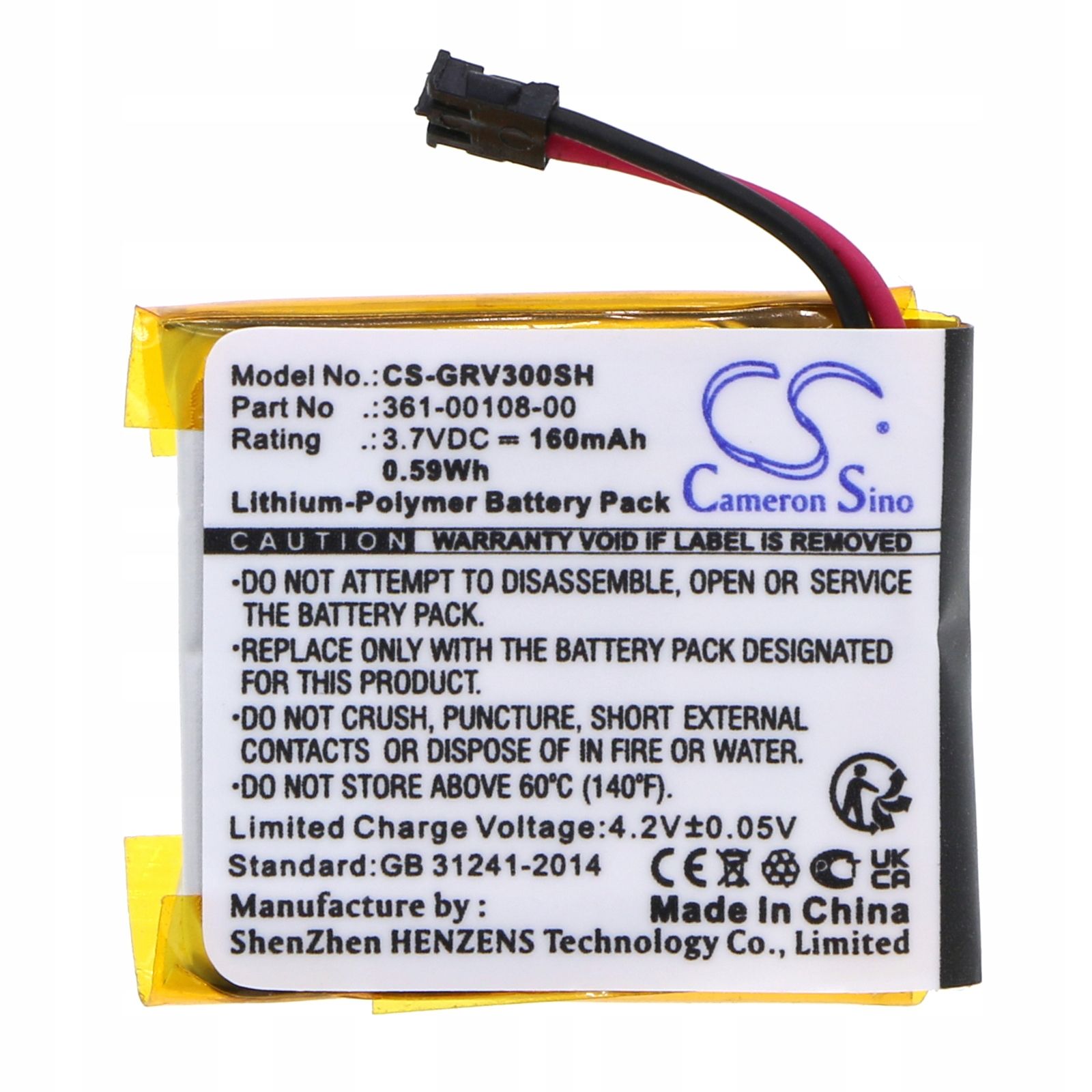 Baterie 361-00108-00 361-00108-01 Garmin Vivoactive Music CS