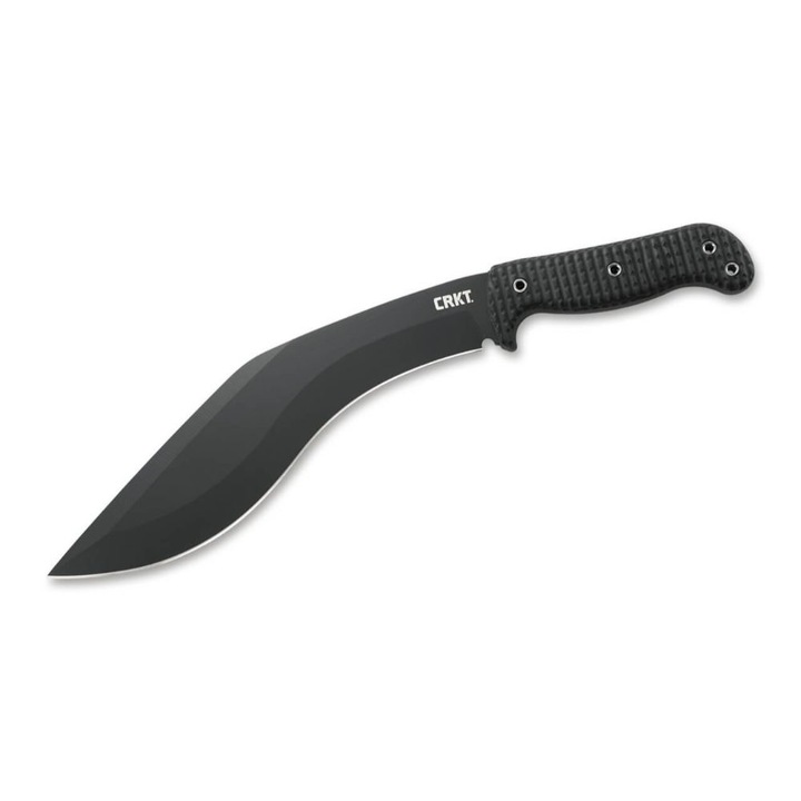 Machete, CRKT, szénacél, KUK 2742, fix penge 26,8 cm, polipropilén fogantyú, fekete