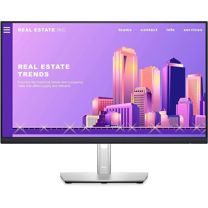 Monitor 23,8 hüvelykes LED Dell P2425H 1920 x 1080 pixel, 100 Hz, 5 ms, ezüst