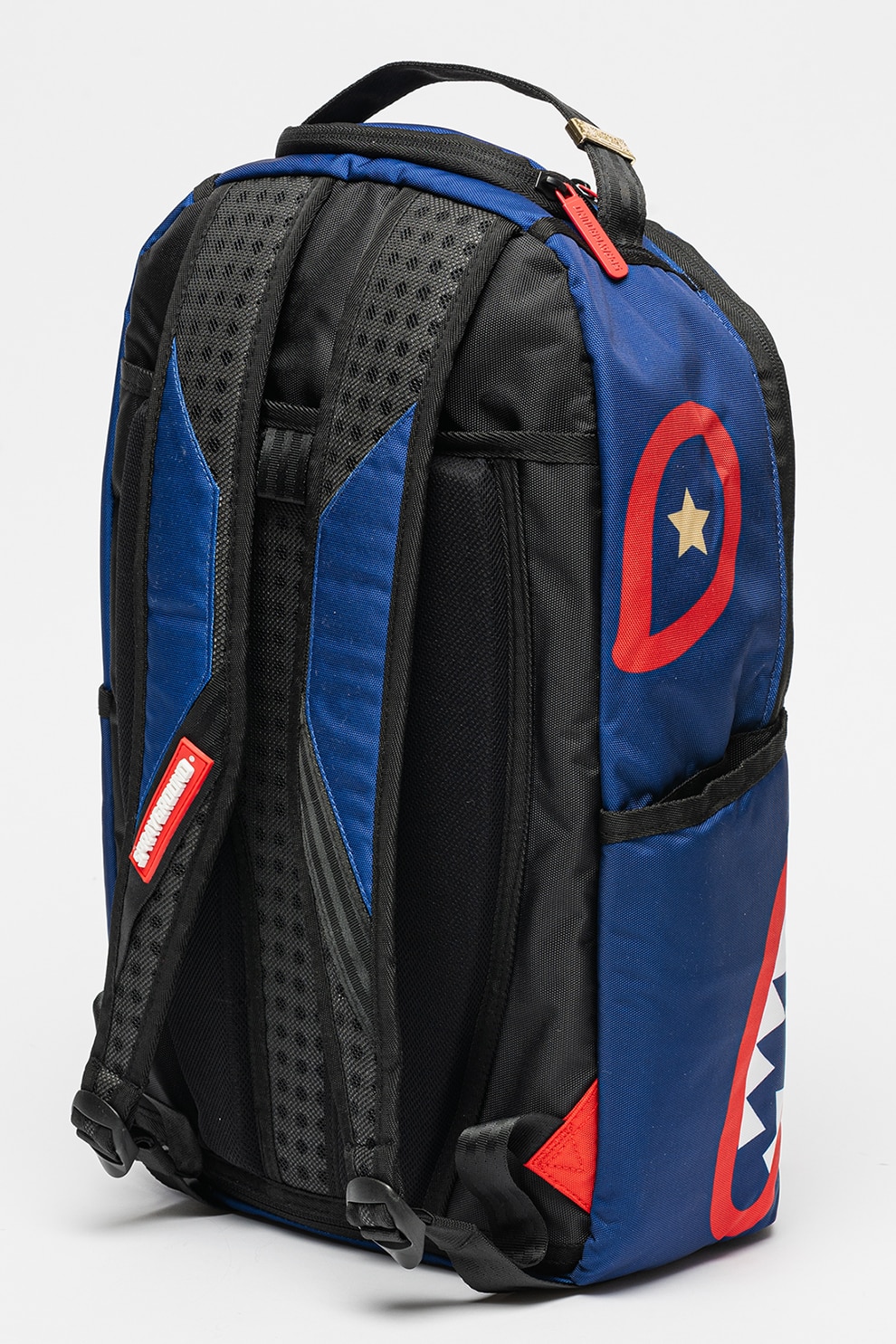 SPRAYGROUND, Rucsac unisex cu model, Alb, Albastru royal