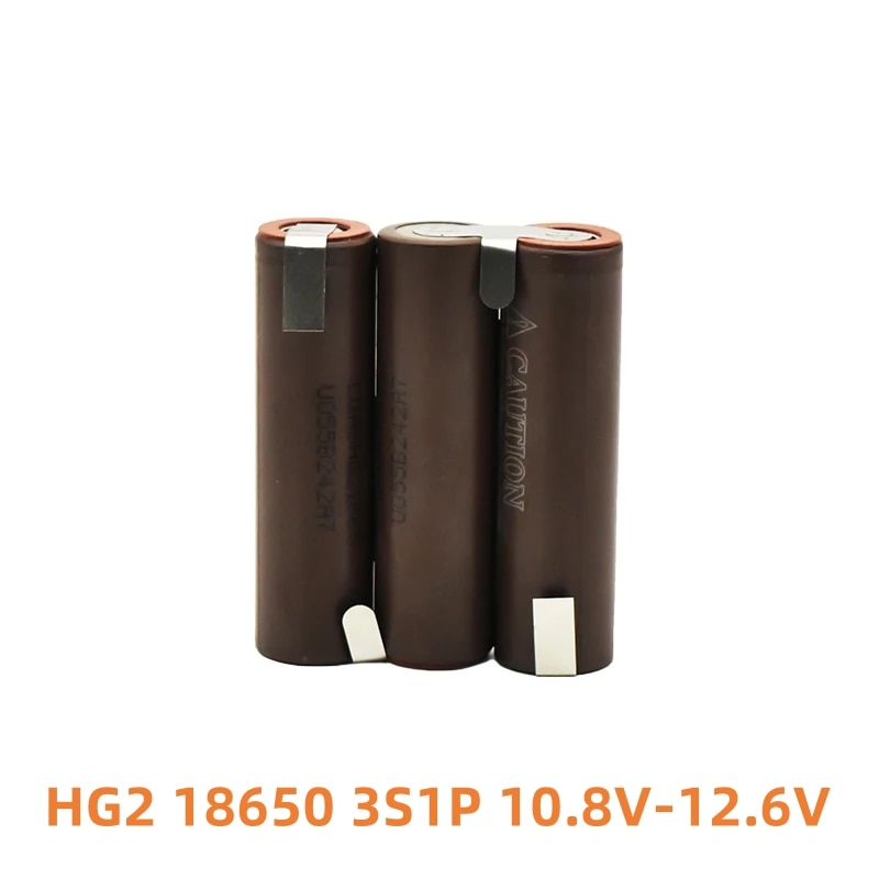 Acumulator surubelnita, 10.8V-12.6V, 2000mAh, LG HG2 18650, 3S1P