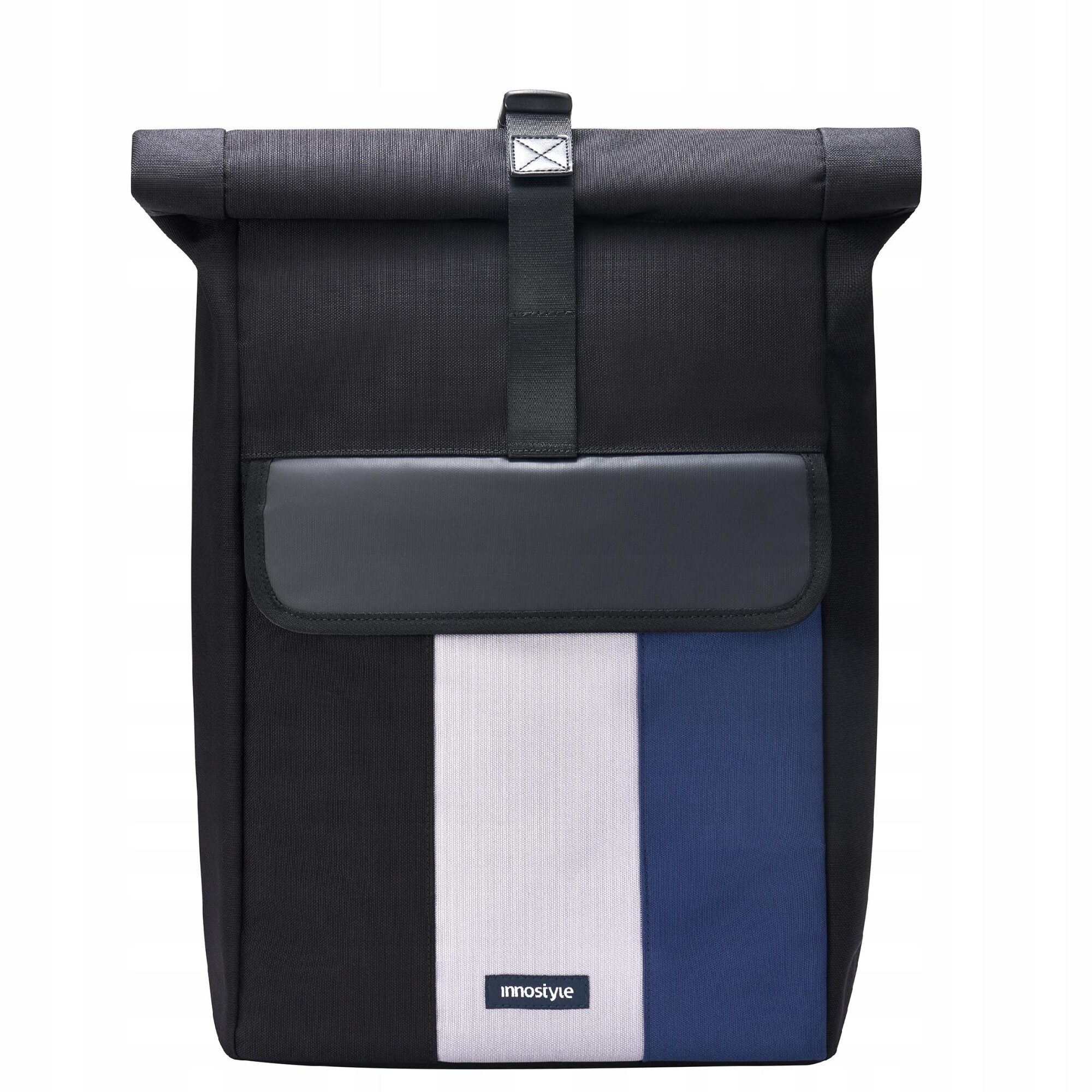 Rucsac laptop Innostyle® CityTrek Elite, pana la 15,6", impermeabil, ultralight (822g), capacitate reglabila 18-25L, material CORDURA 1050, fermoare YKK, sistem de ventilatie spate, inchidere Roll-Top, design ergonomic, sistem anti-furt, negru