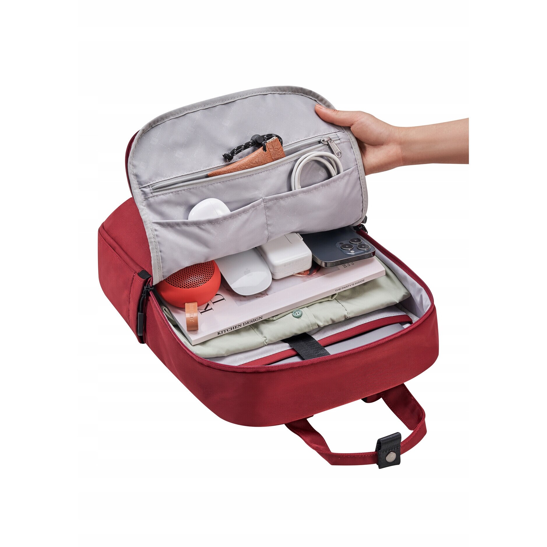 Rucsac laptop Innostyle® ColorLite, pana la 15,6", impermeabil, ultralight (644g), capacitate 14L, buzunare externe acces rapid, sistem ventilatie spate, material nailon rezistent, albastru
