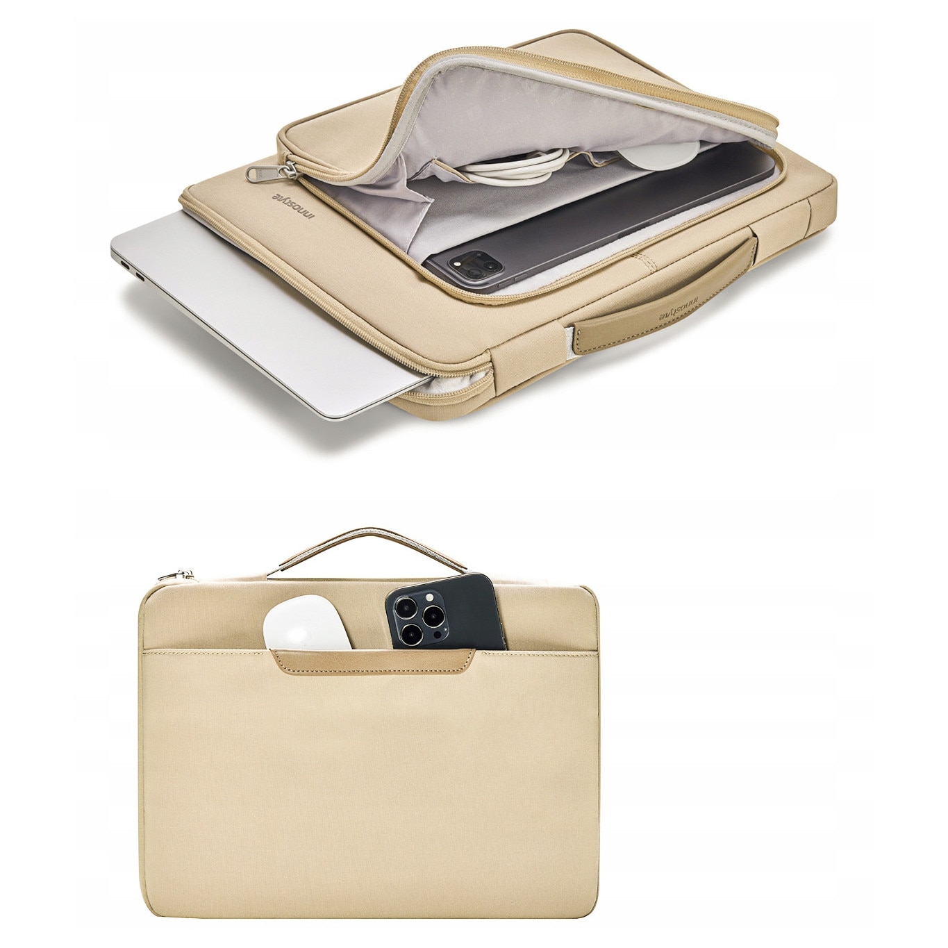 Innostyle Geanta Pentru Laptop 14" Caz Impermeabil Omniprotect Bej