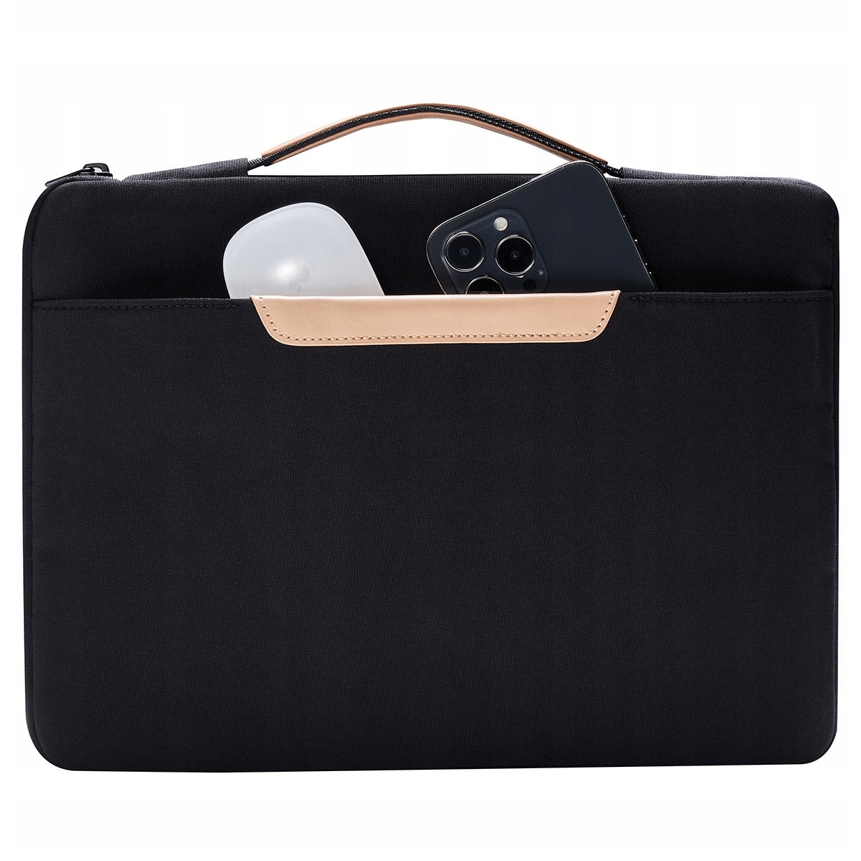Geanta laptop Innostyle® impermeabila OmniProtect®, dimensiuni externe 39x28x5cm, interne 37x26x3cm, pentru laptopuri de 16" si 15,6", fermoare YKK, colturi ranforsate, usoara (480g), neagra