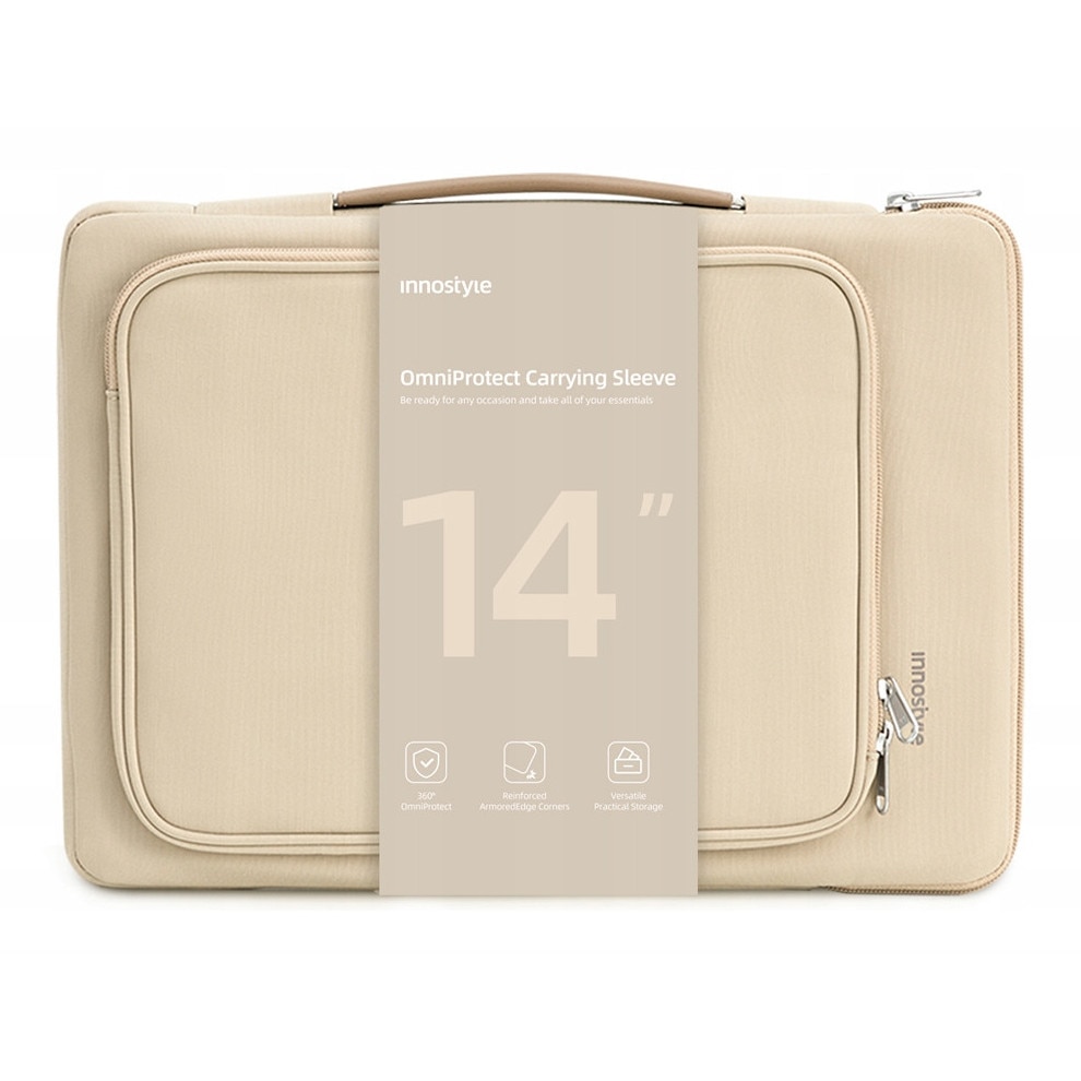 Innostyle Geanta Pentru Laptop 14" Caz Impermeabil Omniprotect Bej