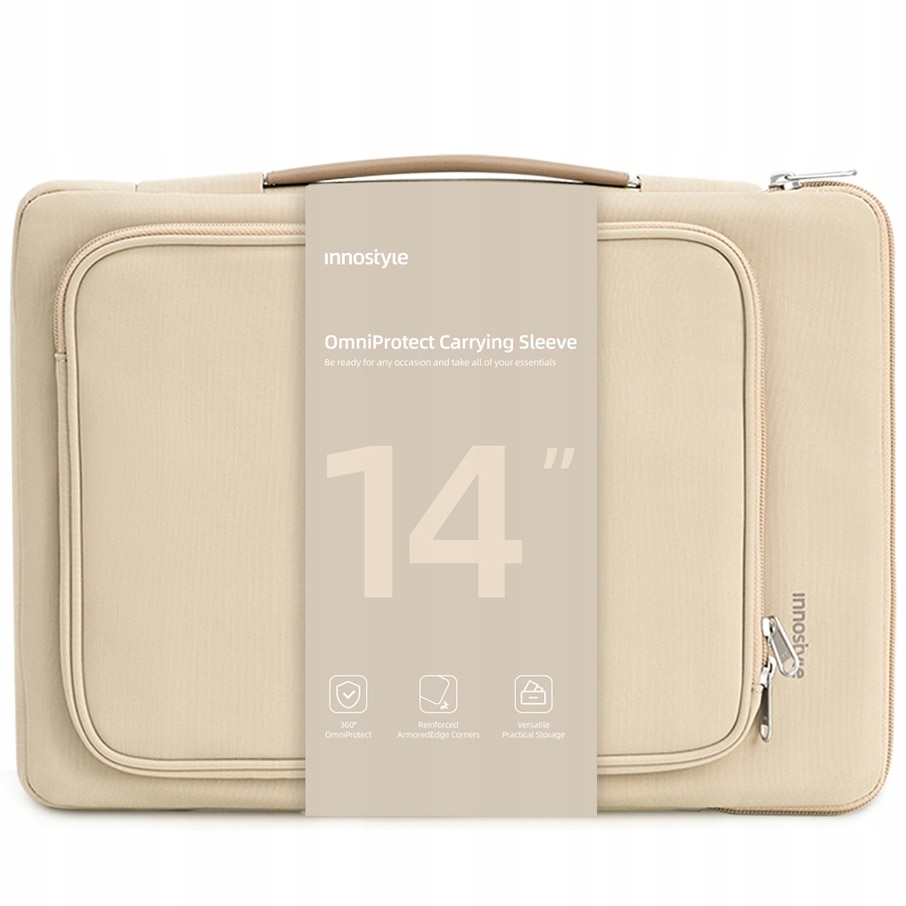 Innostyle Geanta Pentru Laptop 14" Caz Impermeabil Omniprotect Bej