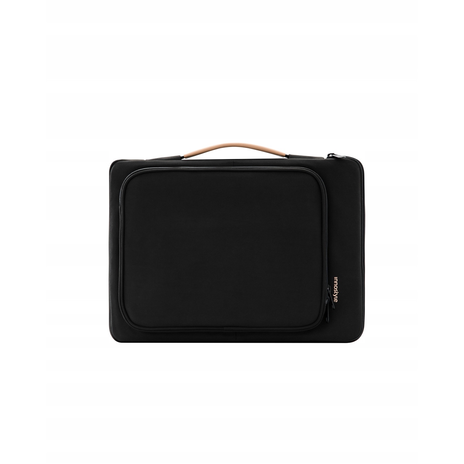Geanta laptop Innostyle™ OmniProtect, compatibila cu laptopuri de pana la 14", impermeabila, colturi ranforsate pentru protectie anti-soc, buzunar magnetic acces rapid, ultra usoara (430g), fermoare YKK, material rezistent, design elegant, negru