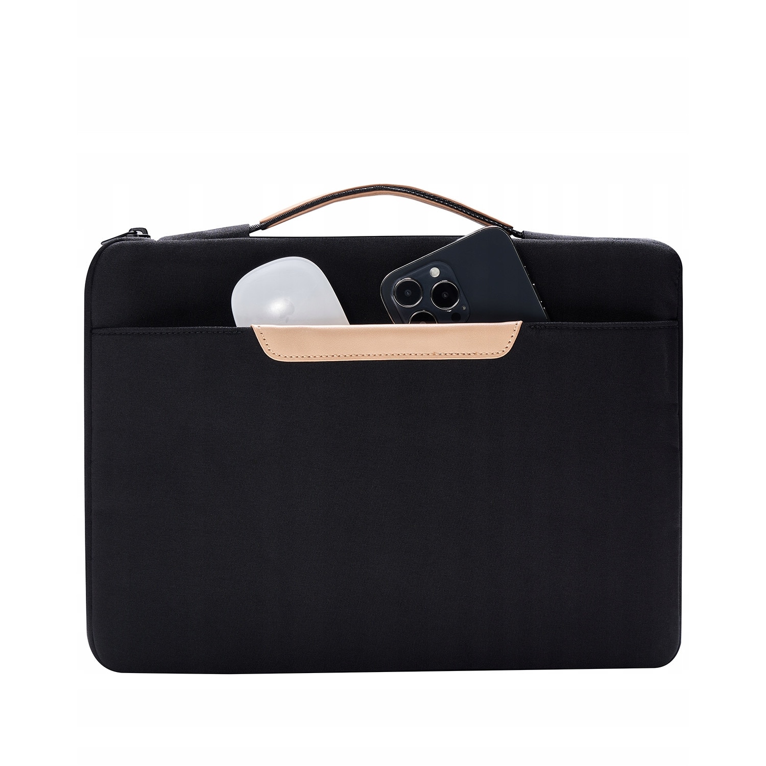 Geanta laptop Innostyle™ OmniProtect, compatibila cu laptopuri de pana la 14", impermeabila, colturi ranforsate pentru protectie anti-soc, buzunar magnetic acces rapid, ultra usoara (430g), fermoare YKK, material rezistent, design elegant, negru