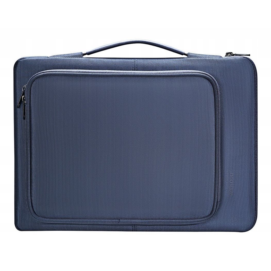 Geanta laptop Innostyle® OmniProtect, pana la 14", impermeabila, material ecologic din PET reciclat, protectie coltur ranforsate, buzunar extern cu acces rapid, ultra usoara (430g), compartiment captusit pentru laptop, albastru