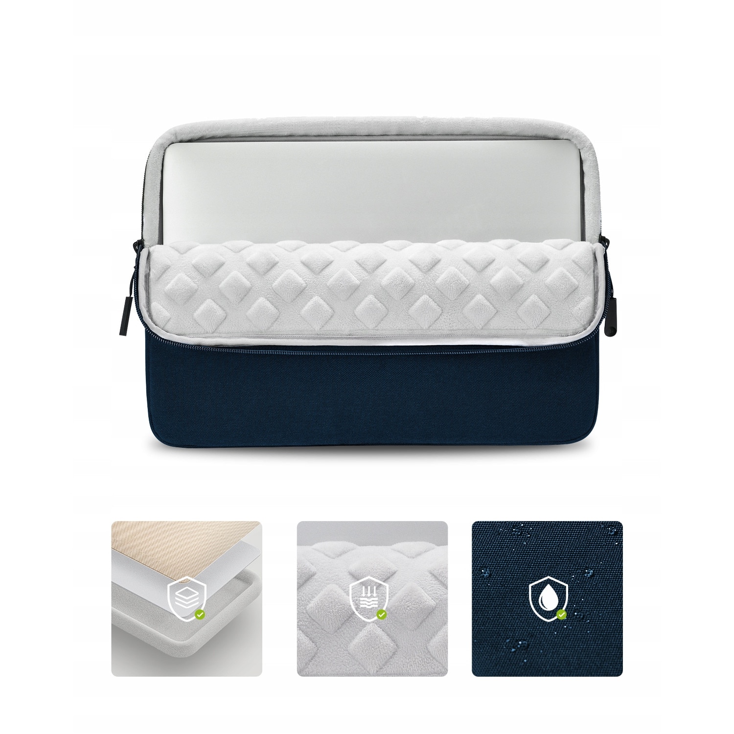 Geanta laptop Innostyle™ OmniProtect Slim 16 inch sau 15,6 inch, impermeabila, colturi ranforsate pentru protectie anti-soc, buzunar magnetic cu acces rapid, ultra usoara (380 g), fermoare YKK, material rezistent la apa, design modern si elegant, violet