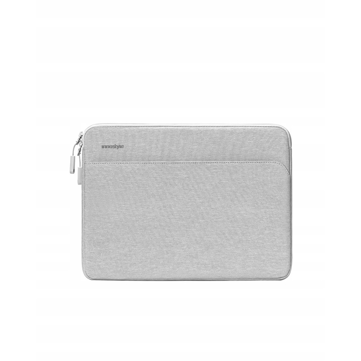 Geanta laptop Innostyle, nylon, impermeabila, gri deschis, 35x25x4cm