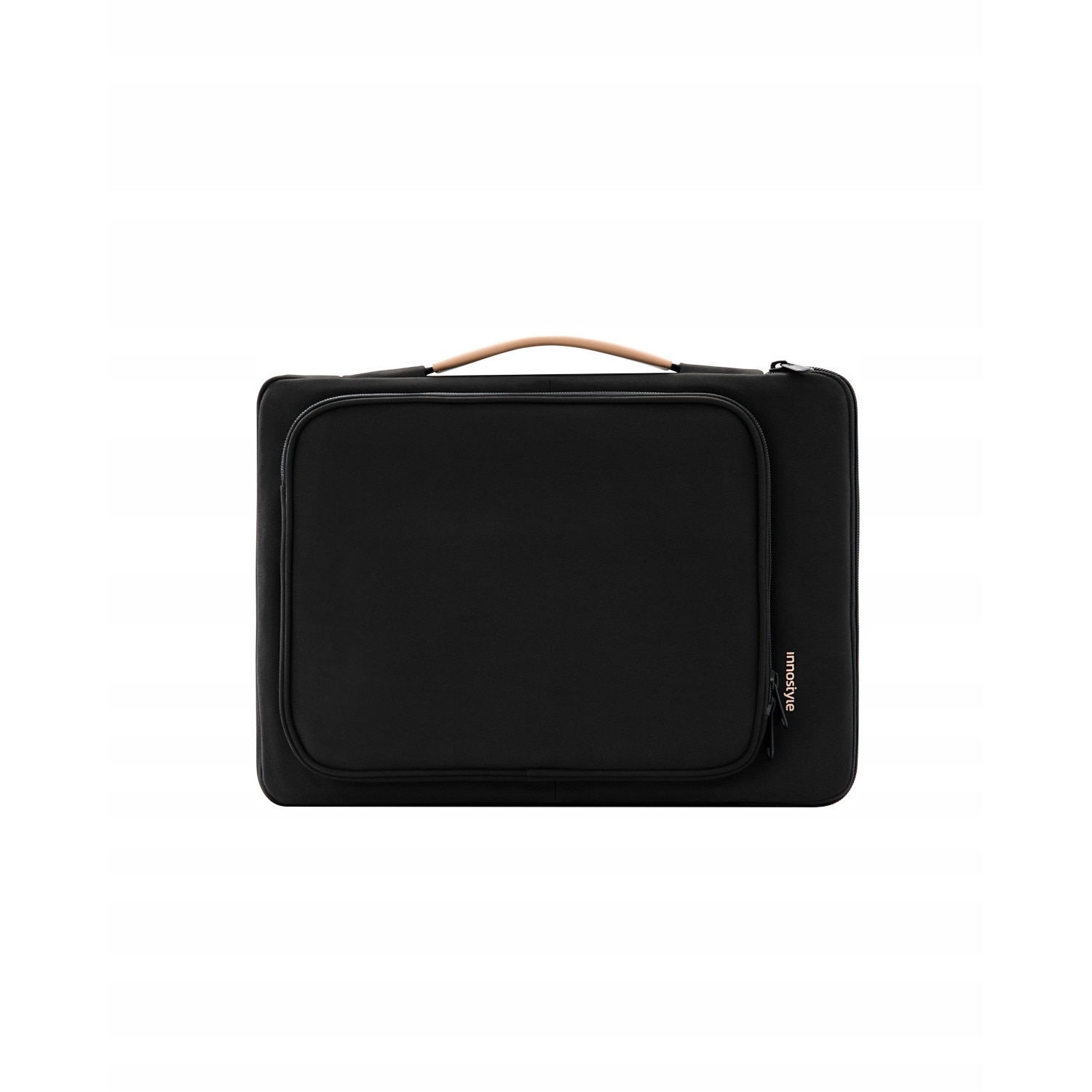 Geanta laptop Innostyle® impermeabila OmniProtect®, dimensiuni externe 39x28x5cm, interne 37x26x3cm, pentru laptopuri de 16" si 15,6", fermoare YKK, colturi ranforsate, usoara (480g), neagra