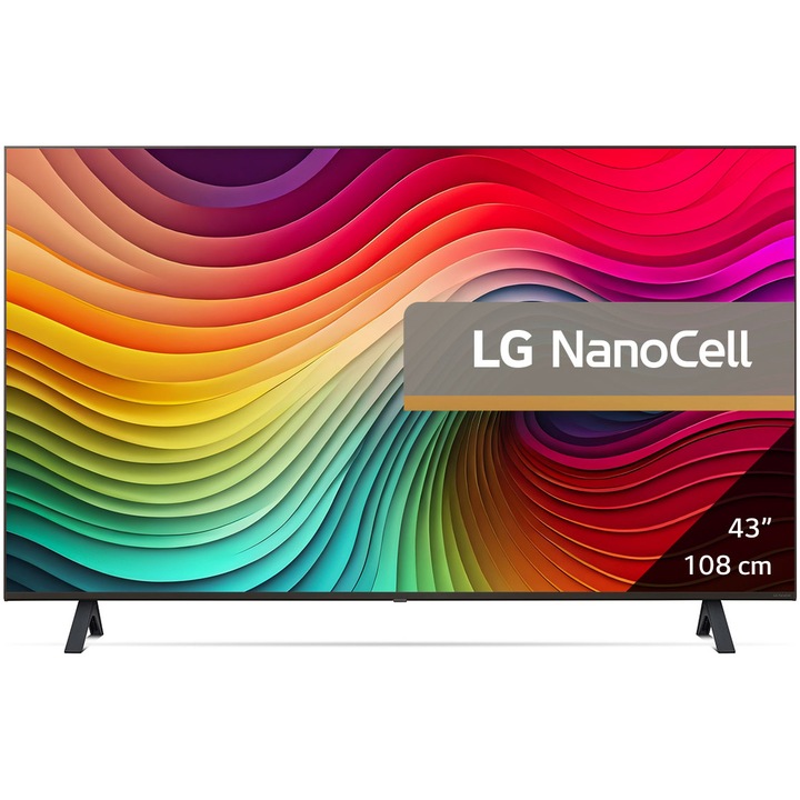 Телевизор LG NanoCell LED 43NANO82T3B, 43" (108 см), Smart, 4K Ultra HD, Клас G