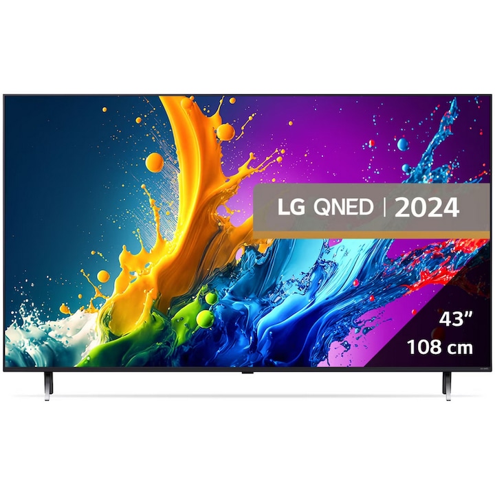Телевизор LG QNED 43QNED80T3A, 43" (108 см), Smart, 4K Ultra HD, Class G (Модел 2024)
