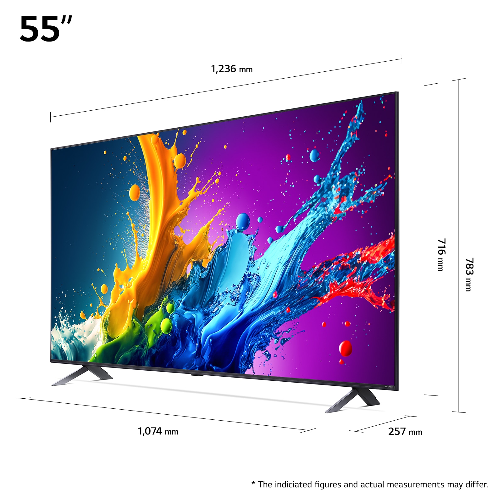 RESIGILAT: Televizor LG QNED 55QNED80T3A, 139 cm, Smart, 4K Ultra HD, Clasa E