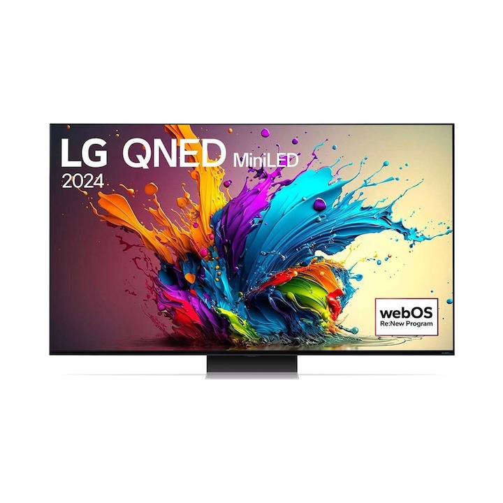 Телевизор LG QNED Mini Led 75QNED91T3A, 75" (189 см), Smart, 4K Ultra HD, 100Hz, Клас E ( Модел 2024 )