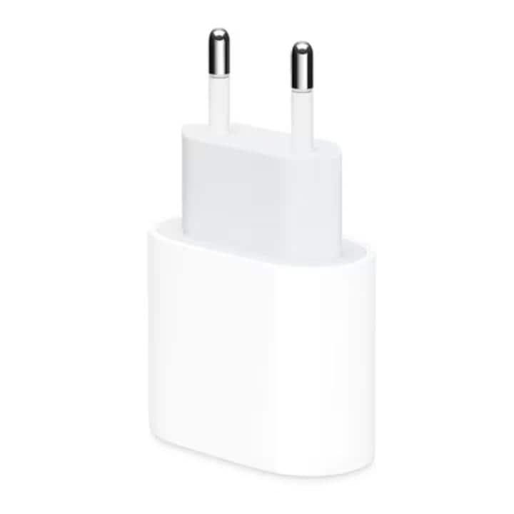 Gyorstöltő USB-C 20W, kompatibilis iPhone/Samsung/Huawei/Xiaomi/Google Pixel/Oppo, fehér