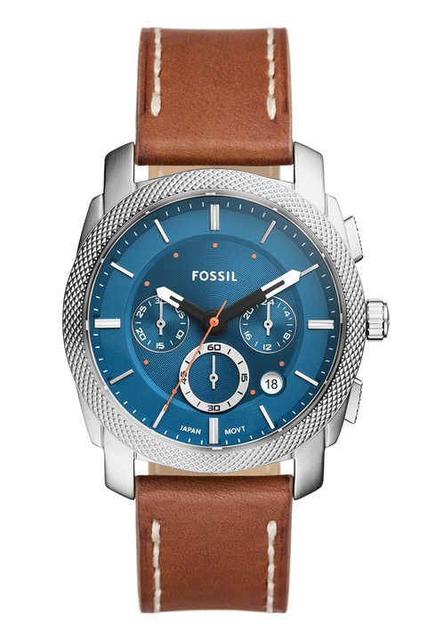 Fossil, Часовник с хронограф с кожена каишка, Канела