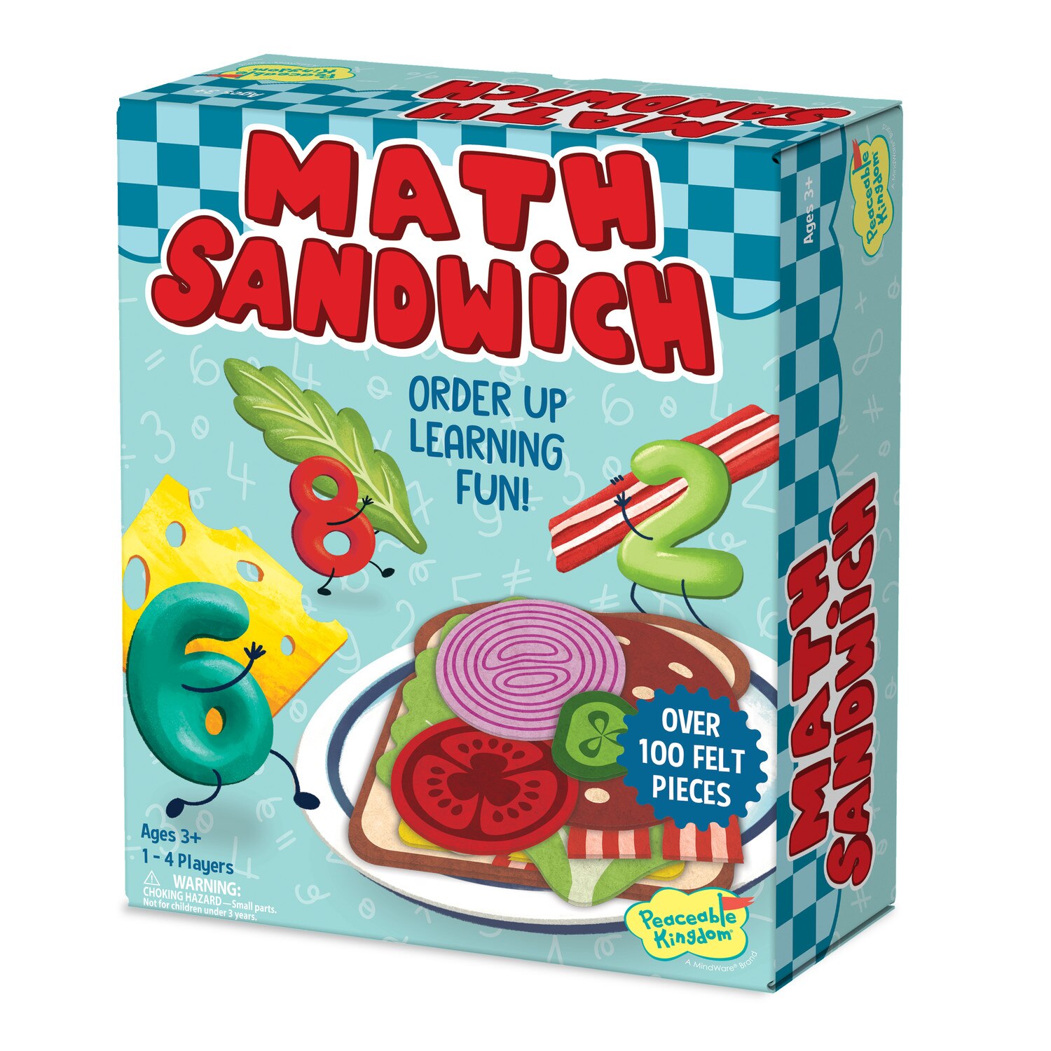 Math Sandwich Joc matematic pentru prescolari, Peaceable Kingdom, Math sandwich - eMAG.ro