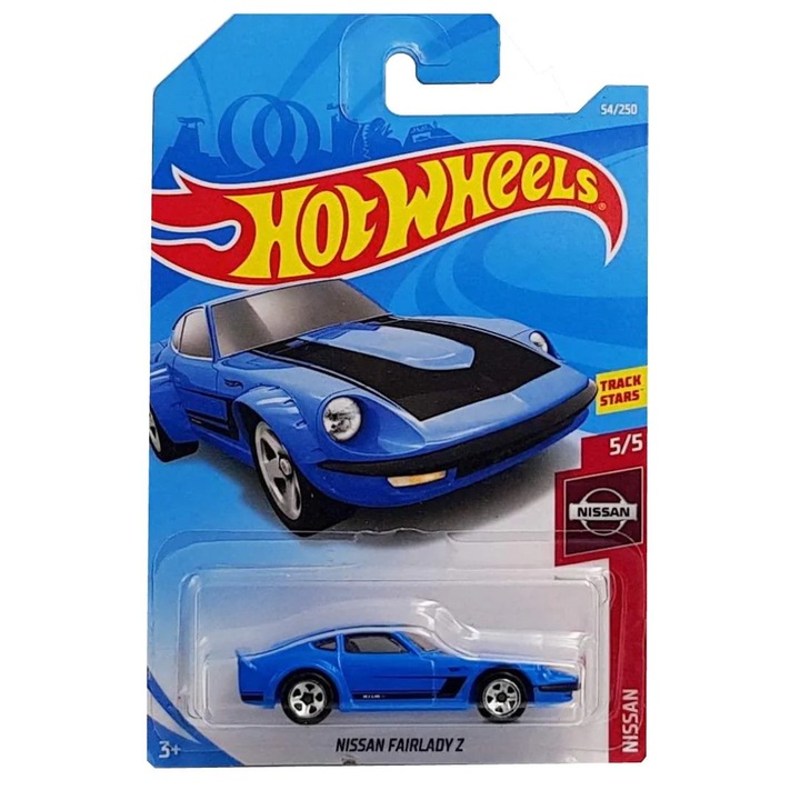 Hot Wheels Nissan Fairlady Z fémes autó, Nissan Collection 2019, kék, 1:64