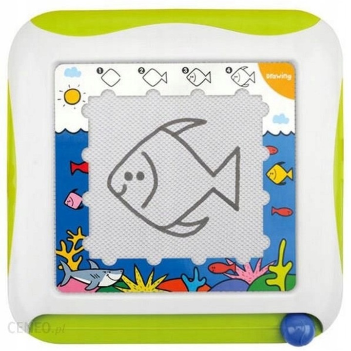 Tabla interactiva de desen si scriere, set 4 carduri, multicolor