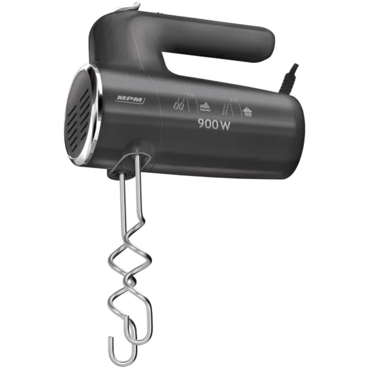 MPM MMR-23 max. 900 W, 6 fokozat + turbo Fekete-Inox kézi mixer