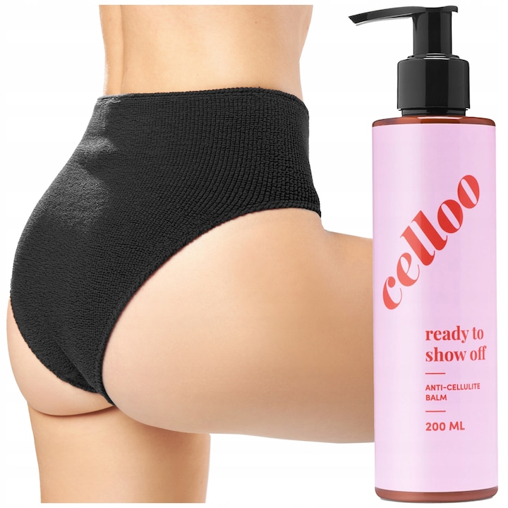 Антицелулитен крем за тяло с авокадово масло, Celloo, Хидратира, Регенерира и изглажда кожата, Стимулира кръвообращението, Осигурява стегнатост и еластичност, 200 мл