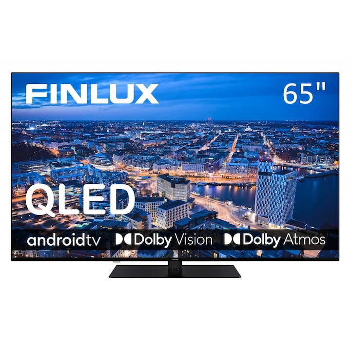 Smart QLED TV, Finlux, 65FUH7161, 65", 4K UHD, Fekete