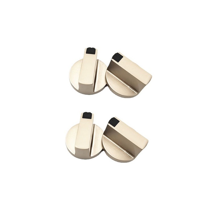 Set 4 butoane aragaz universal, JENUOS®, aliaj zinc, 6mm, 39mm * 18mm