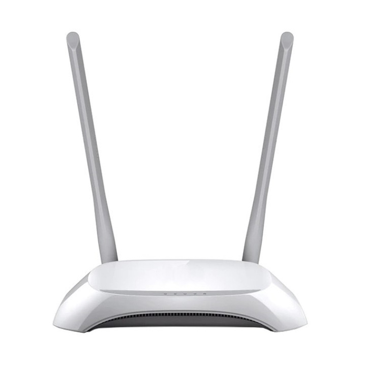 Router wireless, model WR840N, Viteza 300Mbps, 4 porturi, 2 antene, Alb, Zutech