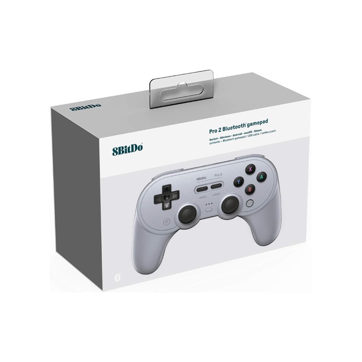 Kontroller 8bitdo Pro 2 Gamepad Hall Ed/gray Nintendo Switch és PC