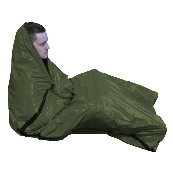 Sac de supravietuire BCB, usor, termoizolant, 210x90cm