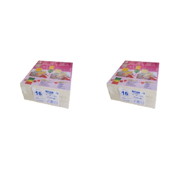 Set 50 placi filtrante 20x20 cm Rover 16, etapa 2, stralucire medie, 0.9 microni