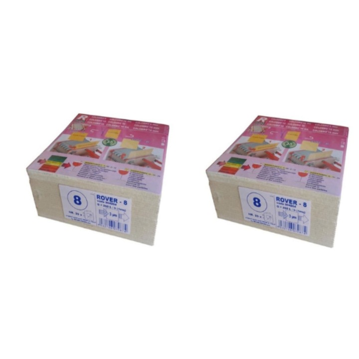 Placi filtrante pentru vin Rover 8, dimensiune 20 x 20 cm, degrosare / clarificare primara, 50 bucati