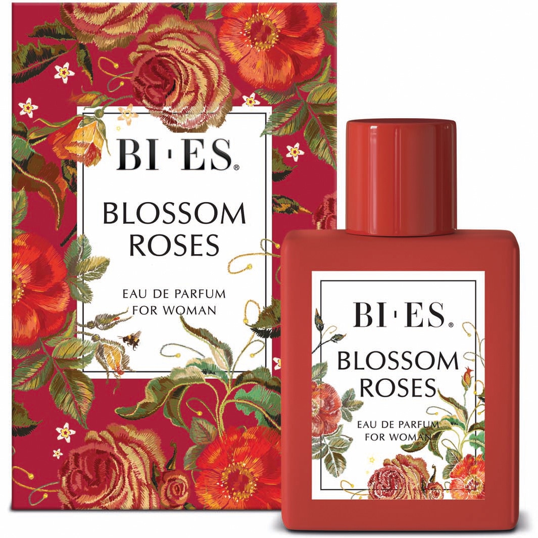 Apa de parfum pentru femei Blossom Roses, Bi-Es, 100 ml