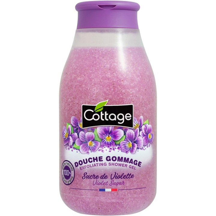 Gel de dus scrub Extract Violete, Cottage, 270 ml