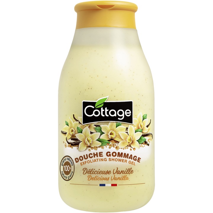 Hámlasztó tusfürdő Cottage Delicious Vanilla, 270 ml