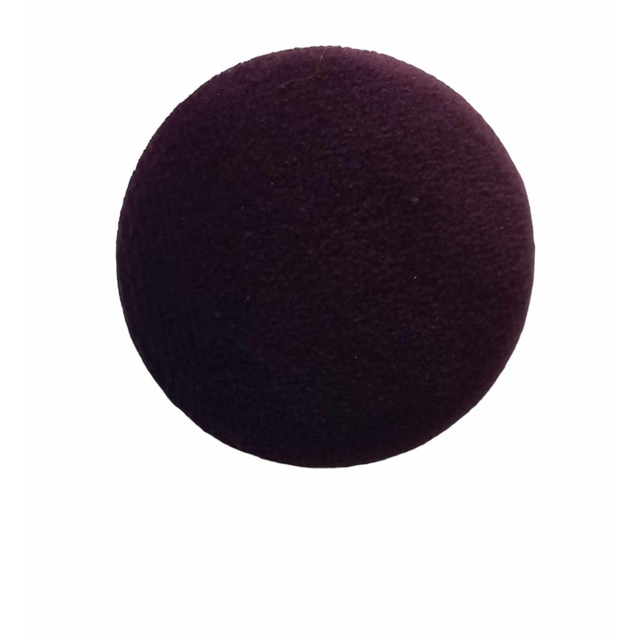 Nasture decorativ rotund, imbracat in catifea violet inchis 4 cm marimea 60