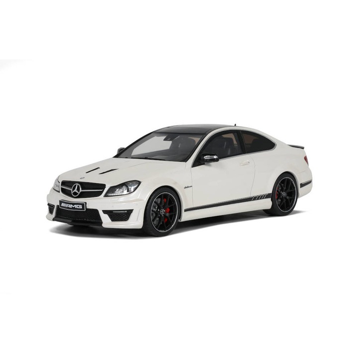 Modell autó Mercedes-Benz C63 AMG (W204) fehér GT899 2014, 1:18 GT Spirit