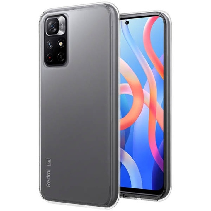 Калъф за телефон Xiaomi Redmi Note 11S - прозрачен силиконов кейс