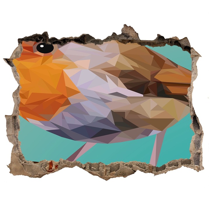 Autocolant decorativ. gaura in perete. Tulup. Leu pe fundalul stelelor. 95x64 cm. 010120080110000005765