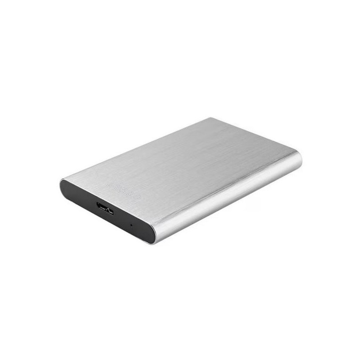 Hard disk extern, HDD extern, 2.5 inch, 500 GB, USB 3.0, Portabil, Silver, Zutech